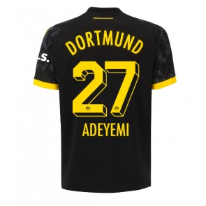 Borussia Dortmund Karim Adeyemi #27 Venkovní Dres 2023-24 Krátký Rukáv